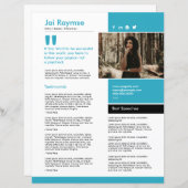 Speaker One Sheet Template (Vorne/Hinten)