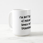 Speakerfon Kaffeetasse (Vorderseite Links)