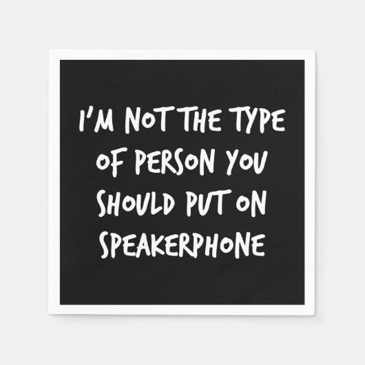 Speakerfon Serviette (Vorderseite)