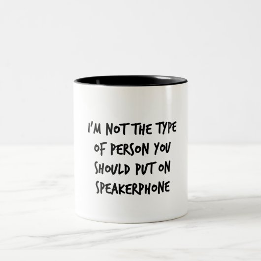 Speakerfon Zweifarbige Tasse (Mittel)
