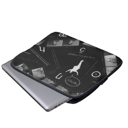 Speakfogramm Laptopschutzhülle (Vorne Knopf)