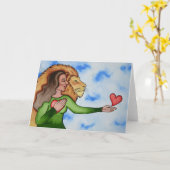 Speaking From the Heart with Love and Courage Karte (Gelbe Blume)