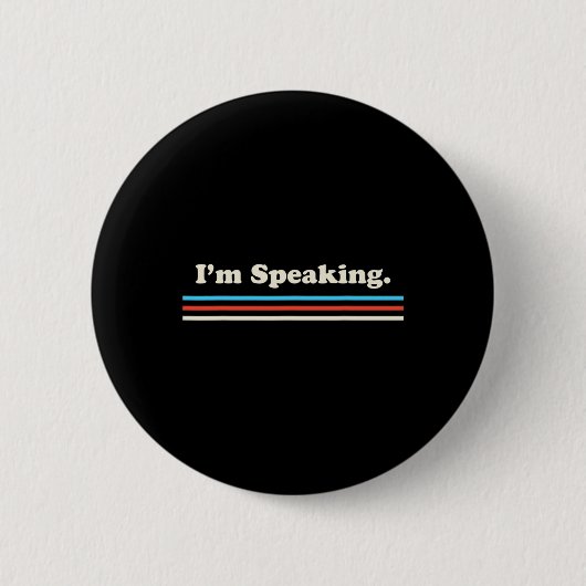 Speaking Kamala Harris Biden Button (Vorderseite)