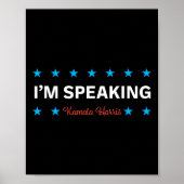 Speaking Kamala Harris Poster (Vorne)