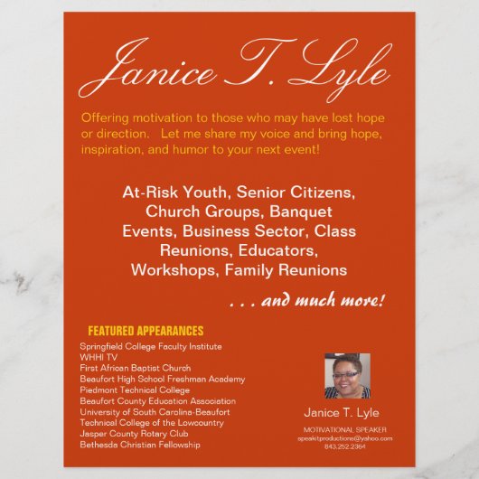 SPEAKiT Promotional Flyer (Hinten)