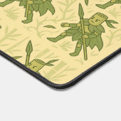 Spear Wielding Bamboo Art Schreibtischunterlage (Ecke)