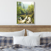 Spearfish Canyon Canvas Print Leinwanddruck (Insitu (Schlafzimmer))