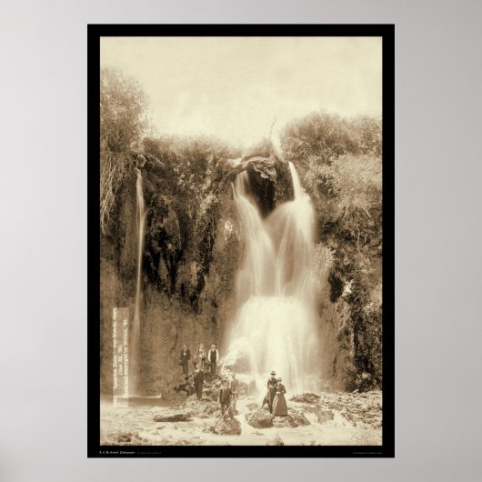 Spearfish Falls Black Hills South Dakota 1889 Poster (Vorne)