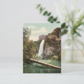 Spearfish Falls, South Dakota selten Fotochrom Postkarte (Stehend Vorderseite)