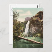 Spearfish Falls, South Dakota selten Fotochrom Postkarte (Vorne/Hinten)