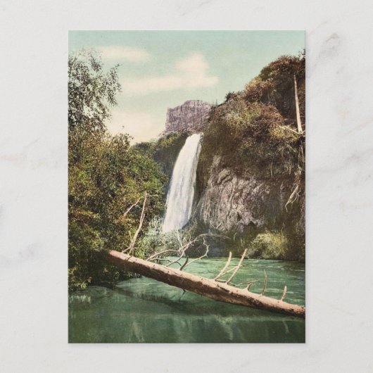 Spearfish Falls, South Dakota selten Fotochrom Postkarte (Vorderseite)