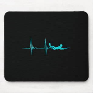 Spearfish Herzschlag Ekg Pulvdive Spearfisher Mousepad