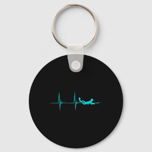 Spearfish Herzschlag Ekg Pulvdive Spearfisher Schlüsselanhänger
