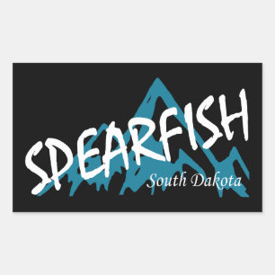 Spearfish South Dakota Berg Rechteckiger Aufkleber