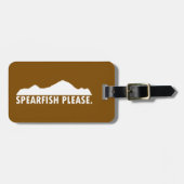 Spearfish South Dakota Bitte Gepäckanhänger (Vorderseite horizontal)
