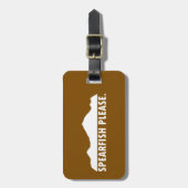 Spearfish South Dakota Bitte Gepäckanhänger (Vorderseite vertikal)