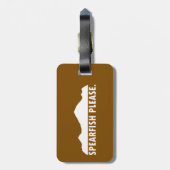 Spearfish South Dakota Bitte Gepäckanhänger (Rückseite vertikal)