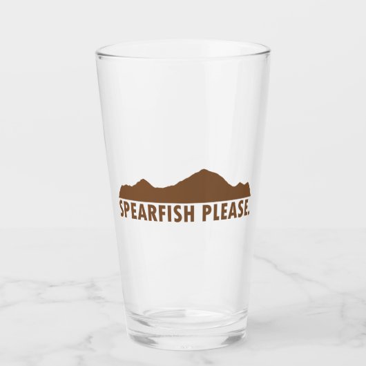 Spearfish South Dakota Bitte Glas (Vorderseite)