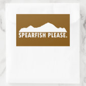 Spearfish South Dakota Bitte Rechteckiger Aufkleber (Tasche)