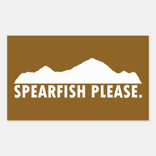 Spearfish South Dakota Bitte Rechteckiger Aufkleber (Vorderseite)