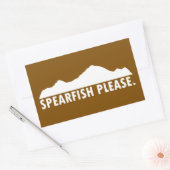 Spearfish South Dakota Bitte Rechteckiger Aufkleber (Umschlag)