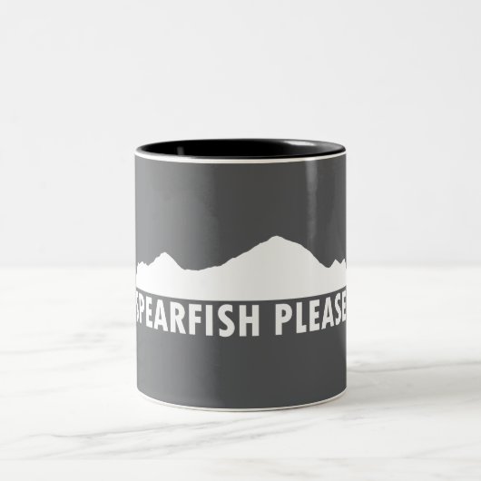 Spearfish South Dakota Please Zweifarbige Tasse (Mittel)