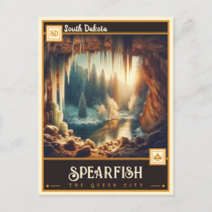 Spearfish, South Dakota Vintage Postkarte