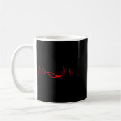 Spearfishing Heartbeat Diving Spearfish Hunti Kaffeetasse (Links)