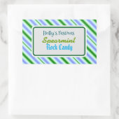 Spearmint-Bonbons Rechteckiger Aufkleber (Tasche)