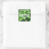 Spearmint Candle Square Sticker (Tasche)
