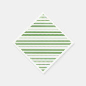 Spearmint Candy Cane Christmas Stripes Serviette (Ecke)