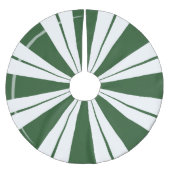 Spearmint Candy Stripe Polyester Weihnachtsbaumdecke (Vorderseite)