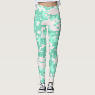 Spearmint-Muster für digitale Camouflage Leggings