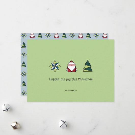 Spearmint Origami Weihnachten (Vorderseite/Rückseite Beispiel)