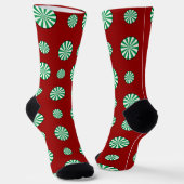 Spearmint Polka Dots Socken (Gewinkelt)