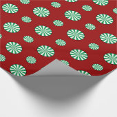 Spearmint Polka Dots Wrapping Paper Geschenkpapier (Ecke)