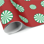 Spearmint Polka Dots Wrapping Paper Geschenkpapier (Rolleneckpunkt)
