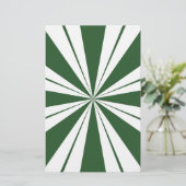 Spearmint Stripe Candy Briefpapier (Stehend Vorderseite)
