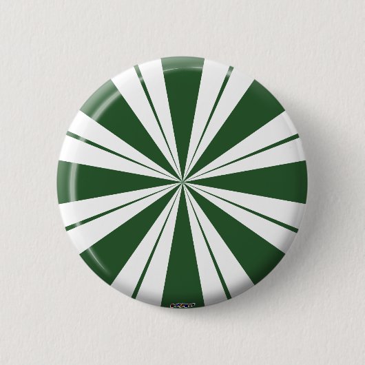 Spearmint Stripe Candy Button (Vorderseite)