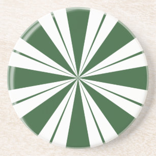 Spearmint Stripe Candy Getränkeuntersetzer