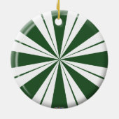 Spearmint Stripe Candy Keramik Ornament (Hinten)