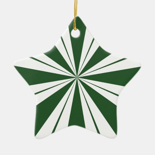 Spearmint Stripe Candy Keramik Ornament (Vorne)