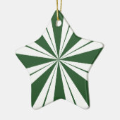 Spearmint Stripe Candy Keramik Ornament (Links)