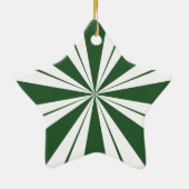 Spearmint Stripe Candy Keramik Ornament (Hinten)