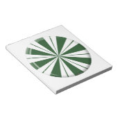 Spearmint Stripe Candy Notizblock (angewinkelt)