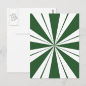 Spearmint Stripe Candy Postkarte (Vorne/Hinten)