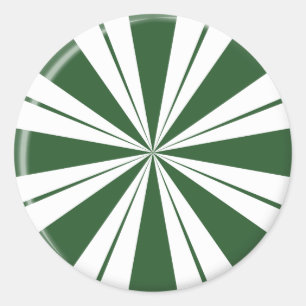 Spearmint Stripe Candy Runder Aufkleber