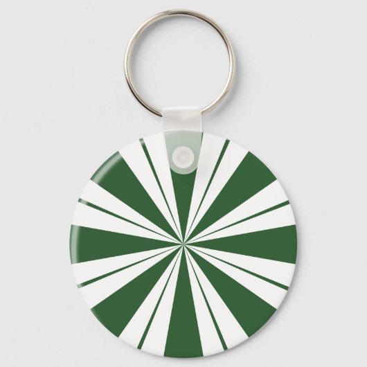 Spearmint Stripe Candy Schlüsselanhänger (Vorderseite)