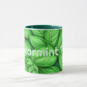 Spearmint Tea Generative Kunst, Dichtung und Musik Tasse (Zentrum)