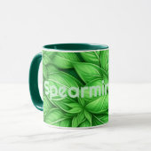 Spearmint Tea Generative Kunst, Dichtung und Musik Tasse (Vorderseite Links)